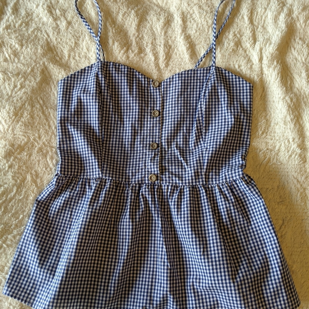 NWOT Spaghetti Strap Peplum Top